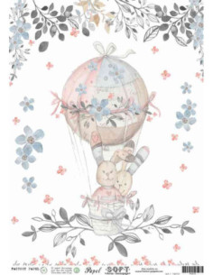 Papel de Arroz Soft 30x41cm. Decoupage PA2013