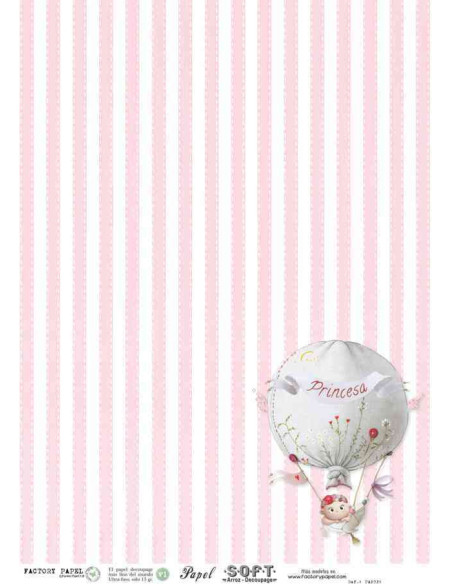 Papel de Arroz Soft 30x41cm. Decoupage PA2026