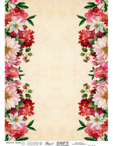 Papel de Arroz Soft 30x41cm. Decoupage PA3007
