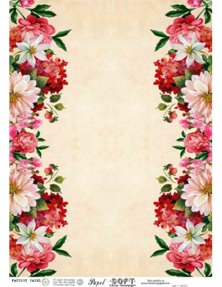 Papel de Arroz Soft 30x41cm. Decoupage PA3007