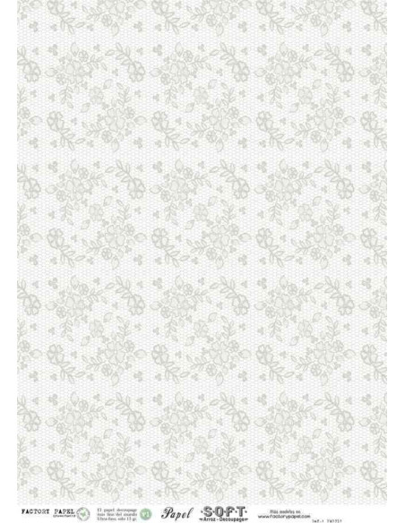 Papel de Arroz Soft 30x41cm. Decoupage PA3019