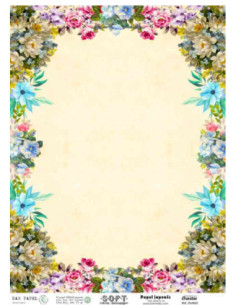 Papel de Arroz Soft 30x41cm. Decoupage PA3023