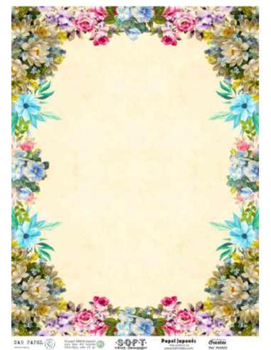 Papel de Arroz Soft 30x41cm. Decoupage PA3023