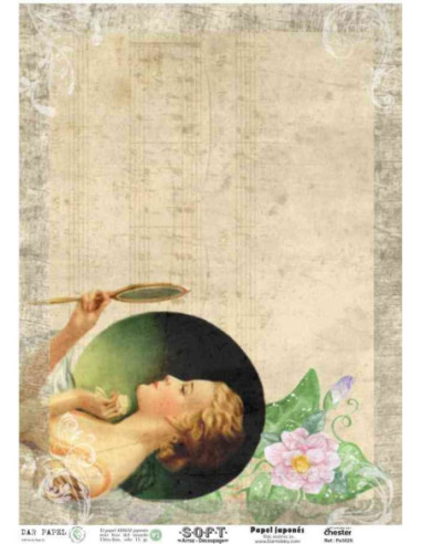 Papel de Arroz Soft 30x41cm. Decoupage PA3026