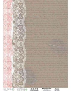 Papel de Arroz Soft 30x41cm. Decoupage PA3027
