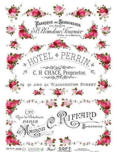 Papel de Arroz Soft 30x41cm. Decoupage PA4003