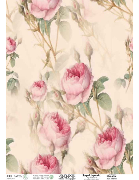 Papel de Arroz Soft 30x41cm. Decoupage PA5001
