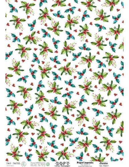 Papel de Arroz Soft 30x41cm. Decoupage PA5017
