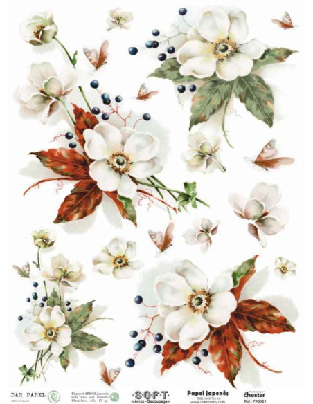 Papel de Arroz Soft 30x41cm. Decoupage PA5021
