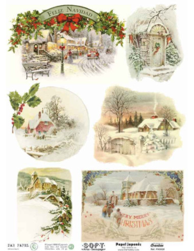 Papel de Arroz Soft 30x41cm. Decoupage PA5028