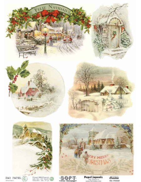 Papel de Arroz Soft 30x41cm. Decoupage PA5028