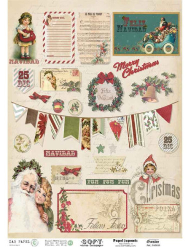 Papel de Arroz Soft 30x41cm. Decoupage PA5030