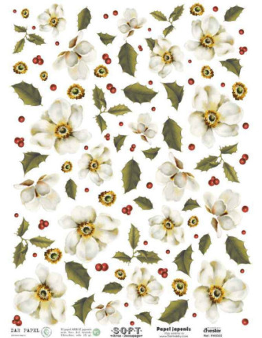 Papel de Arroz Soft 30x41cm. Decoupage PA5032