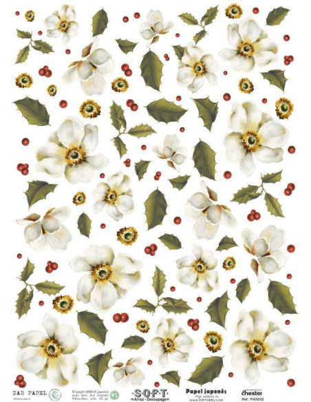 Papel de Arroz Soft 30x41cm. Decoupage PA5032