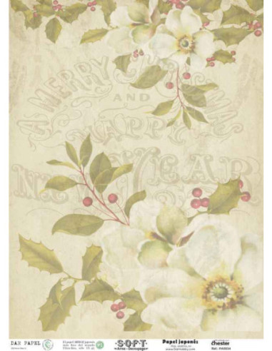 Papel de Arroz Soft 30x41cm. Decoupage PA5034