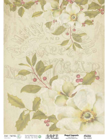 Papel de Arroz Soft 30x41cm. Decoupage PA5034