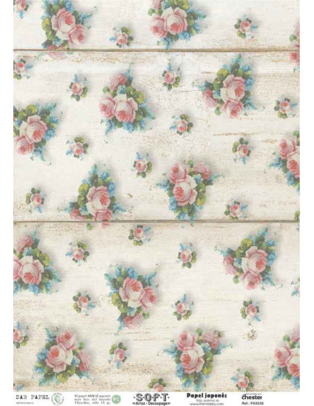Papel de Arroz Soft 30x41cm. Decoupage PA5036