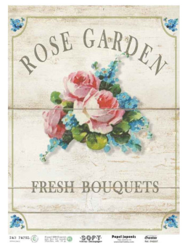 Papel de Arroz Soft 30x41cm. Decoupage PA5037