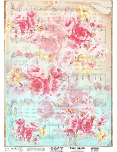 Papel de Arroz Soft 30x41cm. Decoupage PA5044