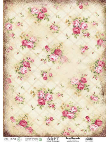 Papel de Arroz Soft 30x41cm. Decoupage PA5045
