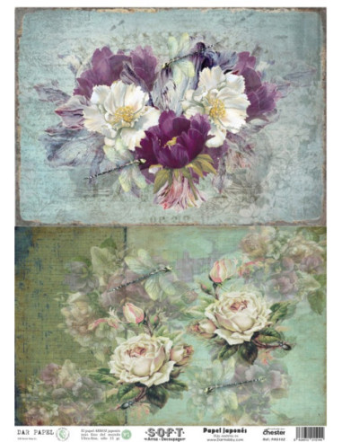 Papel de Arroz Soft 30x41cm. Decoupage PA5102