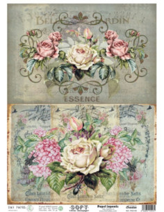 Papel de Arroz Soft 30x41cm. Decoupage PA5105