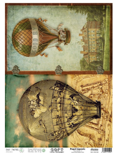 Papel de Arroz Soft 30x41cm. Decoupage PA5108