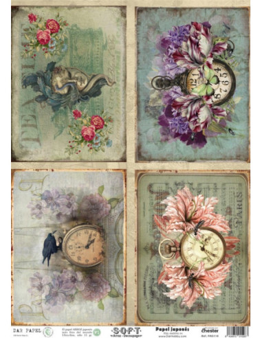 Papel de Arroz Soft 30x41cm. Decoupage PA5114