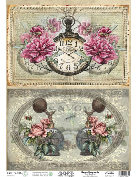 Papel de Arroz Soft 30x41cm. Decoupage PA5119