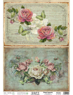 Papel de Arroz Soft 30x41cm. Decoupage PA5120