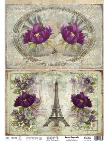Papel de Arroz Soft 30x41cm. Decoupage PA5123