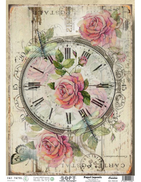 Papel de Arroz Soft 30x41cm. Decoupage PA5125