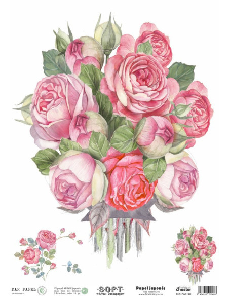 Papel de Arroz Soft 30x41cm. Decoupage PA5129