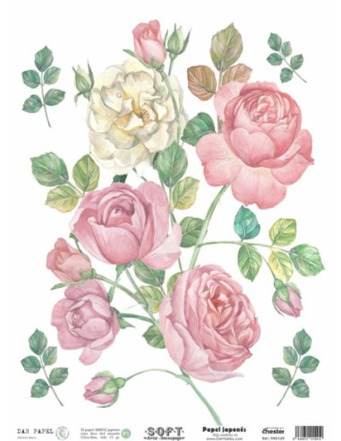 Papel de Arroz Soft 30x41cm. Decoupage PA5130