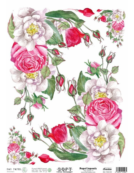 Papel de Arroz Soft 30x41cm. Decoupage PA5135