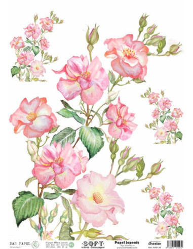 Papel de Arroz Soft 30x41cm. Decoupage PA5136