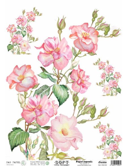 Papel de Arroz Soft 30x41cm. Decoupage PA5136