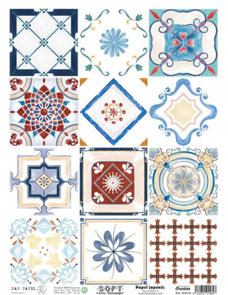 Papel de Arroz Soft 30x41cm. Decoupage PA5145