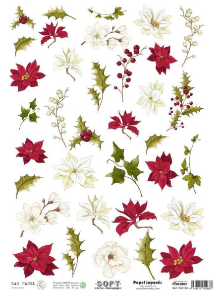 Papel de Arroz Soft 30x41cm. Decoupage PA5165