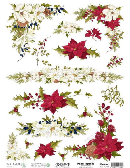 Papel de Arroz Soft 30x41cm. Decoupage PA5166