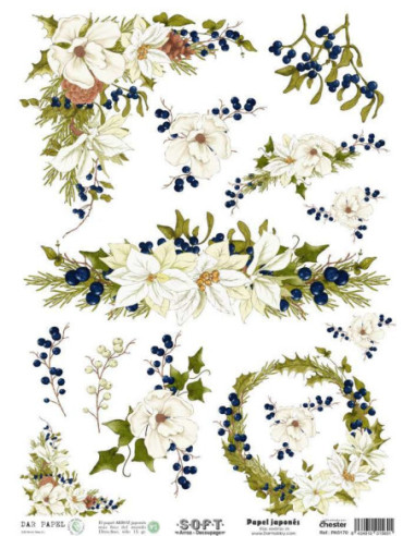 Papel de Arroz Soft 30x41cm. Decoupage PA5170