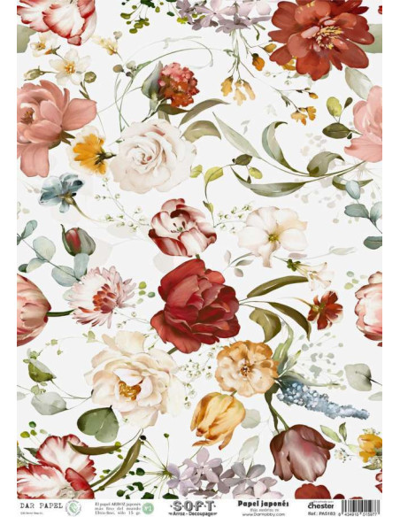 Papel de Arroz Soft 30x41cm. Decoupage PA5183