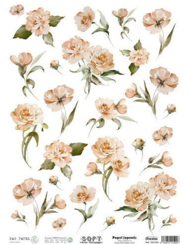 Papel de Arroz Soft 30x41cm. Decoupage PA5186