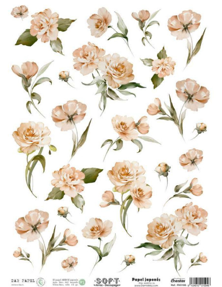 Papel de Arroz Soft 30x41cm. Decoupage PA5186