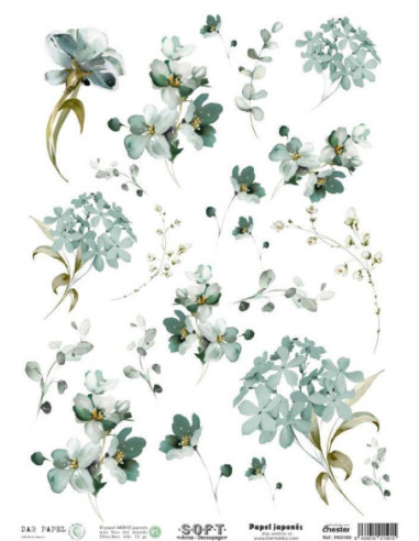 Papel de Arroz Soft 30x41cm. Decoupage PA5189