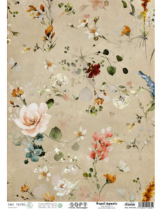 Papel de Arroz Soft 30x41cm. Decoupage PA5195