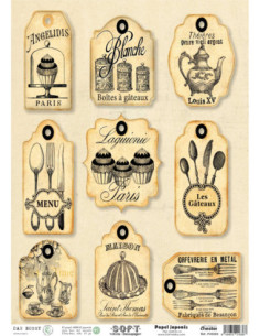Papel de Arroz Soft 30x41cm. Decoupage PA5202