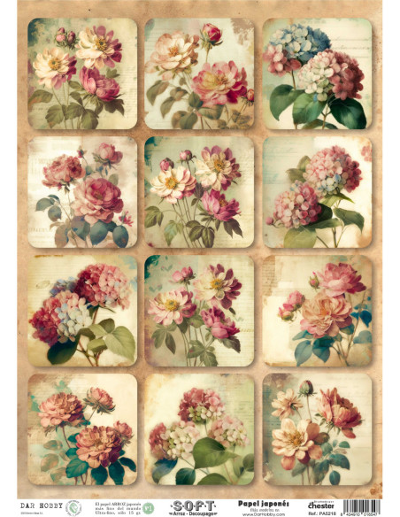 Papel de Arroz Soft 30x41cm. Decoupage PA5218