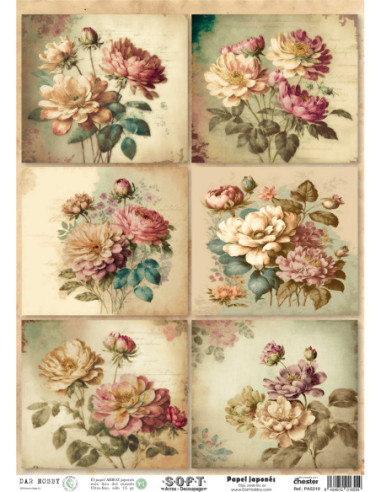 Papel de Arroz Soft 30x41cm. Decoupage PA5219