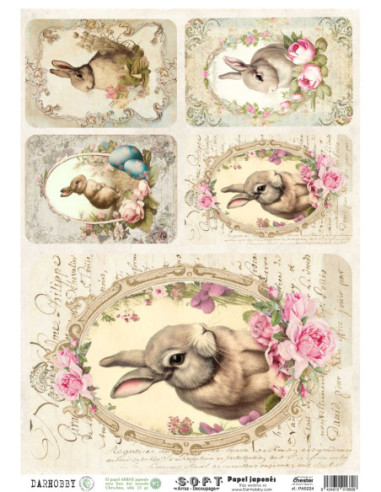 Papel de Arroz Soft 30x41cm. Decoupage PA5224